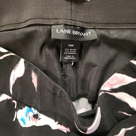 Nwot Lane bryant women's 18regular dress pant called The Allie floral print. - Picture 4 of 5